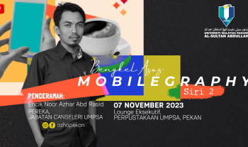 Basic Mobilegraphy Workshop Series 2.0 Organized By The Library UMPSA - 7 Nov 2023